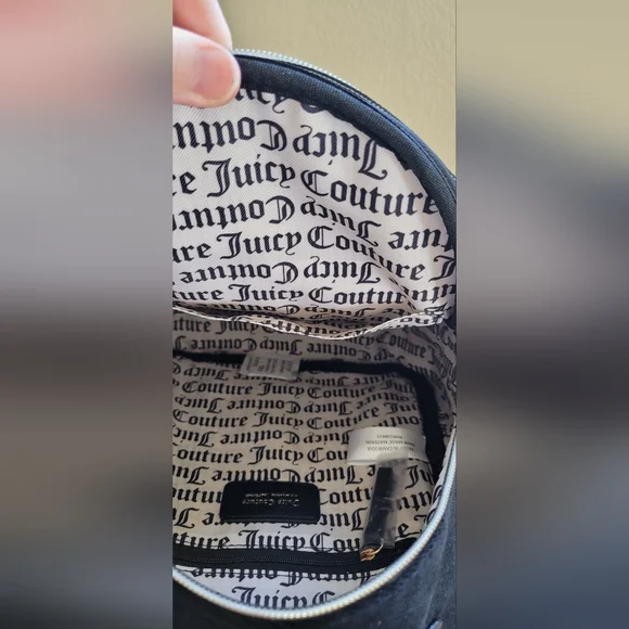 JUICY COUTURE LICORICE VELOUR BACKPACK - Picture 7 of 9